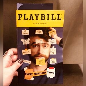 Every Brilliant Thing Playbill Broadway- Daniel Radcliffe